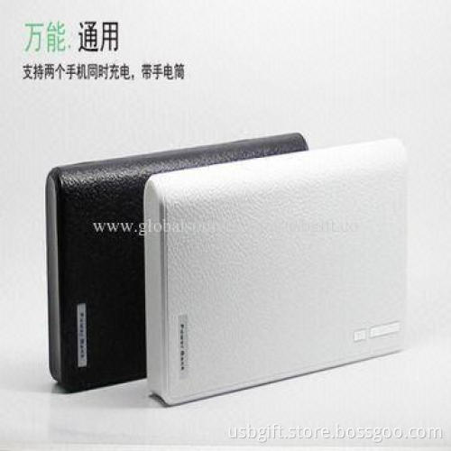 Power Bank, Wallet Style, 12,000mAh, with LCD Display for iPhone 4/4S/HTC/Samsung S3/S4